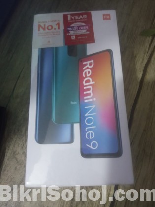 Redmi Note 9 (New, Official and Intact Box)